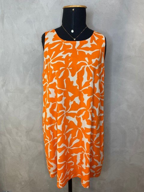 Vestido Regata Curto Laranja Tropical Sly Wear