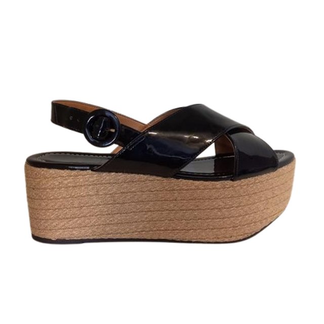 Sand Lia SandÃ¡lia Vizzano Feminina Flatform Preta SANDALIA PAPETE