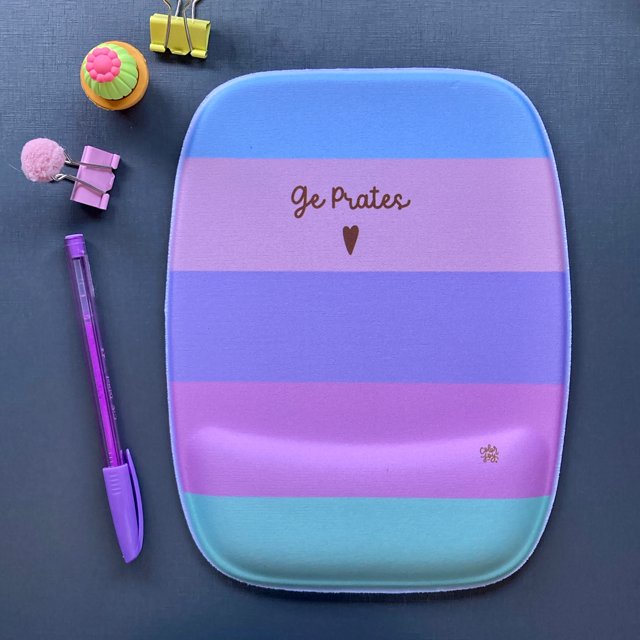 Mousepad com Apoio Personalizado Candy Colors