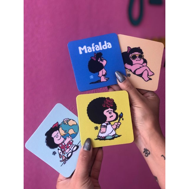 Porta Copos Mafalda (4unid)