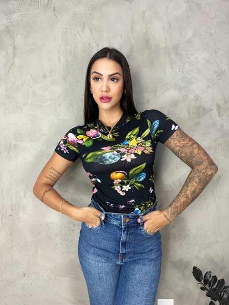 Blusa Justa Feminina em Malha Frutario Lez a Lez Gabys Brand