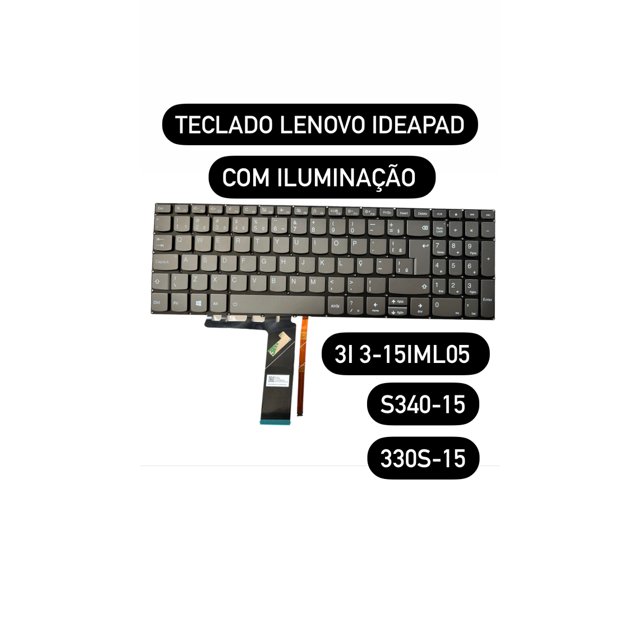 Teclado Lenovo Ideapad 3i 15ada05 3i-15iil05 S340-15iml S340-15iil 330s-15 81nc 81n8