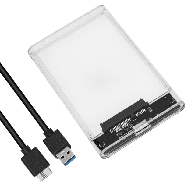 Case para HD Externo de 2,5" SATA transparente para USB 3.0