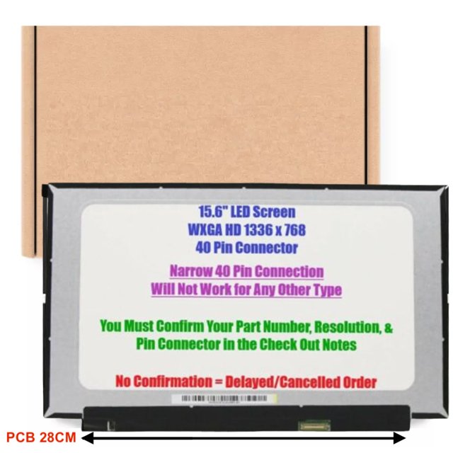 SCREENARAMA Replacement LCD Screen For NT156WHM-T02 V8.0 - 15.6" HD 1366x768, 40-Pin OnCell Touch, Includes Tools