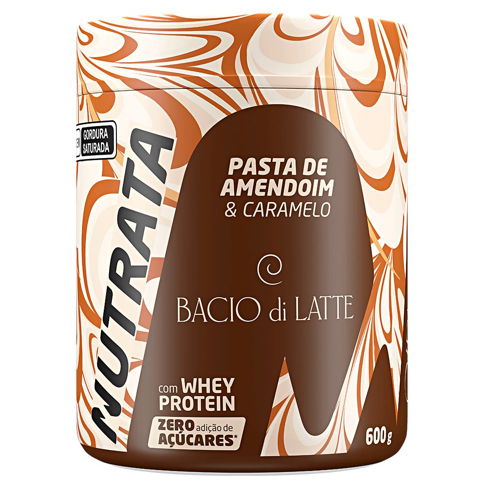 Pasta de Amendoim BACIO DI LATTE - Nutrata (600g) | Mercadão Suplementos