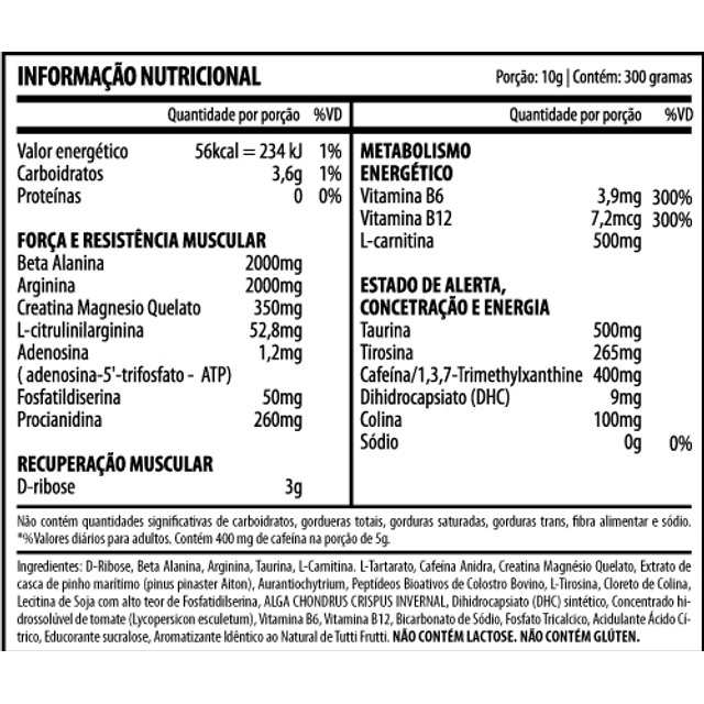 Crack Pre Treino - Demons Lab (300g)