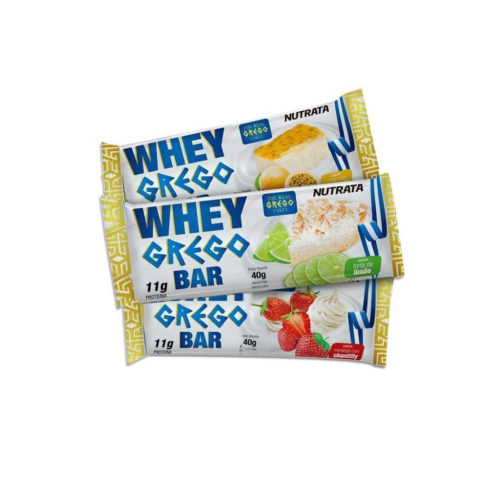 Comprar Barra Whey Grego Bar Mousse de Maracujá 40G Nutrata