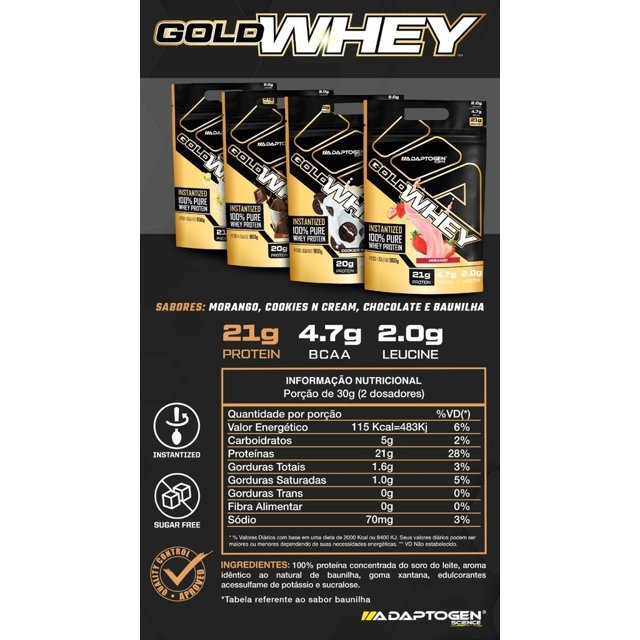 Gold Whey Refil - Adaptogen (900g)