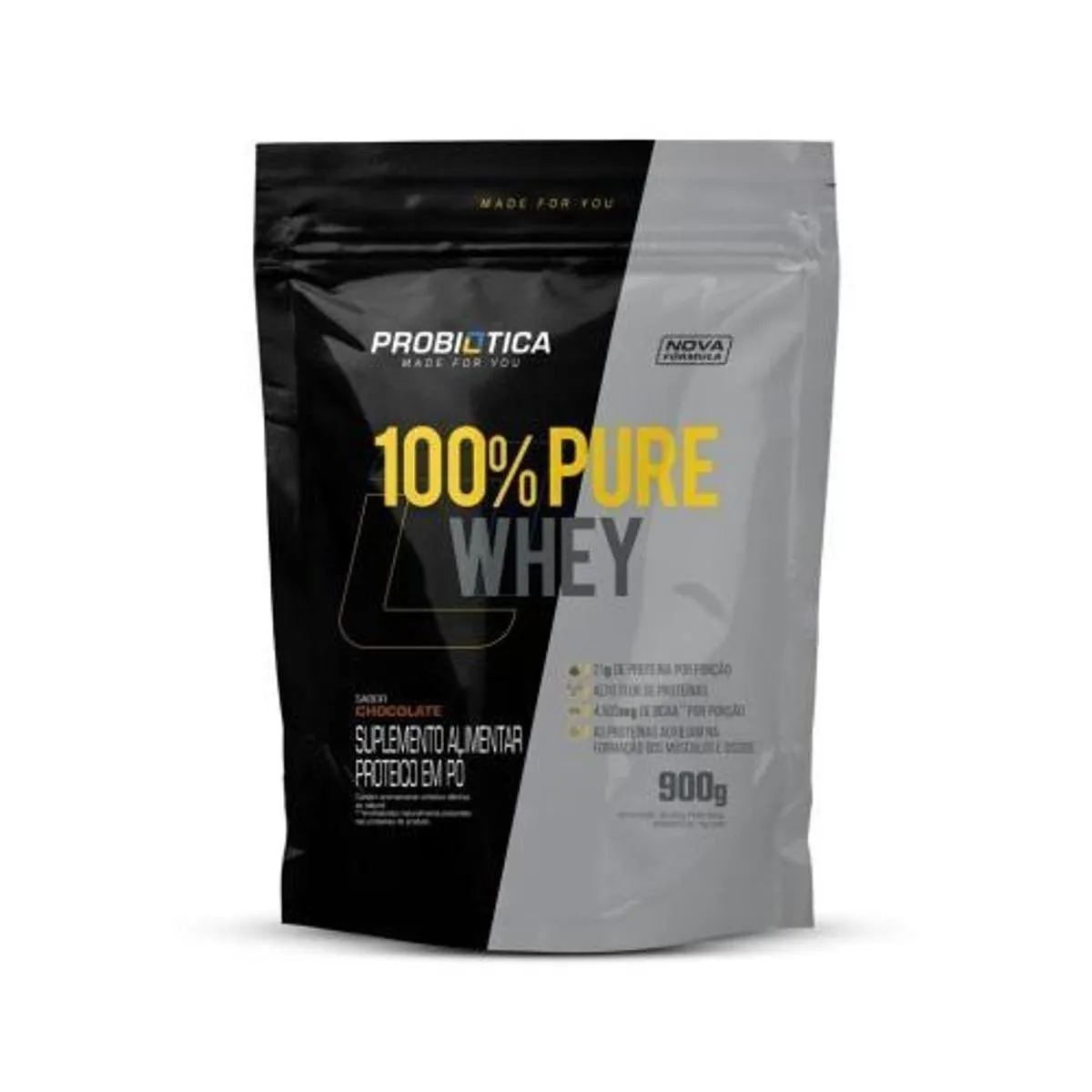 REFIL 100% Pure Whey - Probiotica (900g)