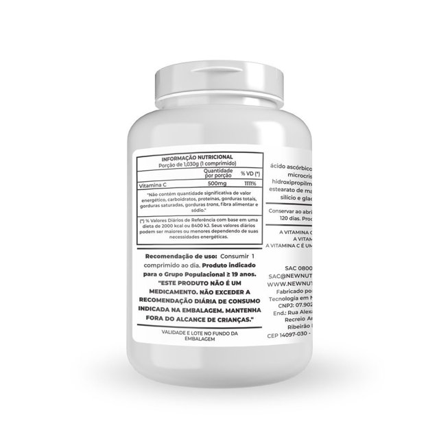 Vitamina C 500mg - New Nutrition (120 caps)