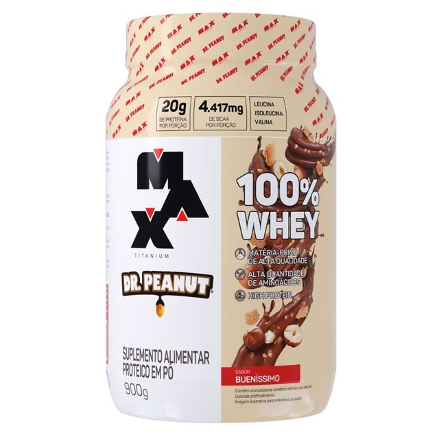 100% Whey Dr Peanut - Max Titanium (900g)
