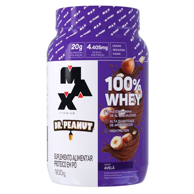 100% Whey Dr Peanut - Max Titanium (900g)