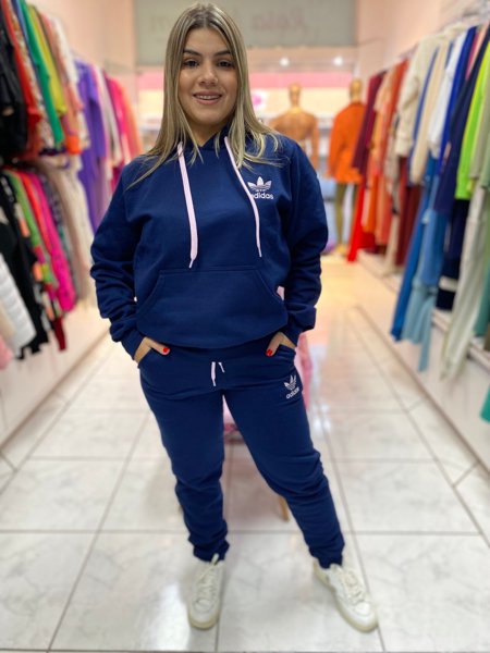 Conjunto casaco online e calça adidas