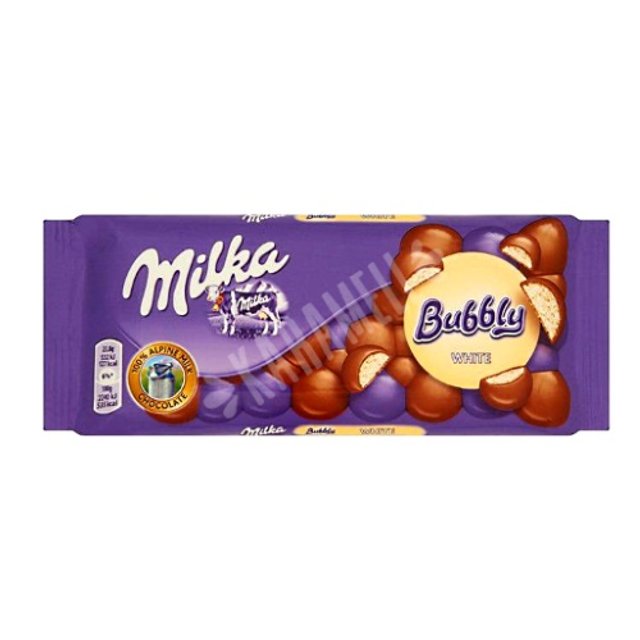 Chocolates Importados da Polônia - Milka Bubbly White