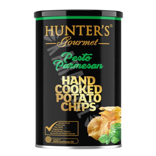 Hand Cooked Potato Chips Pesto Parmesan - Hunter´s - Emirados Àrabes