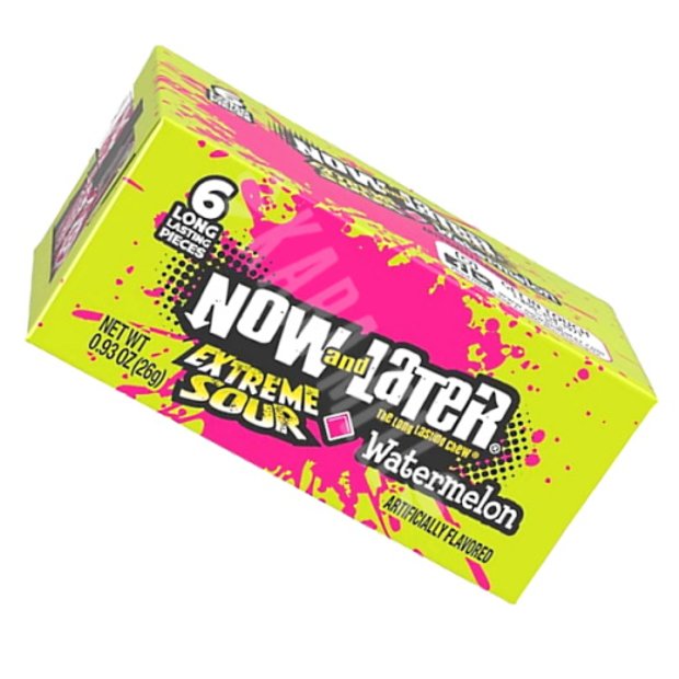Now and Later Extreme Sour Watermelon - Ferrara Candy - México ...