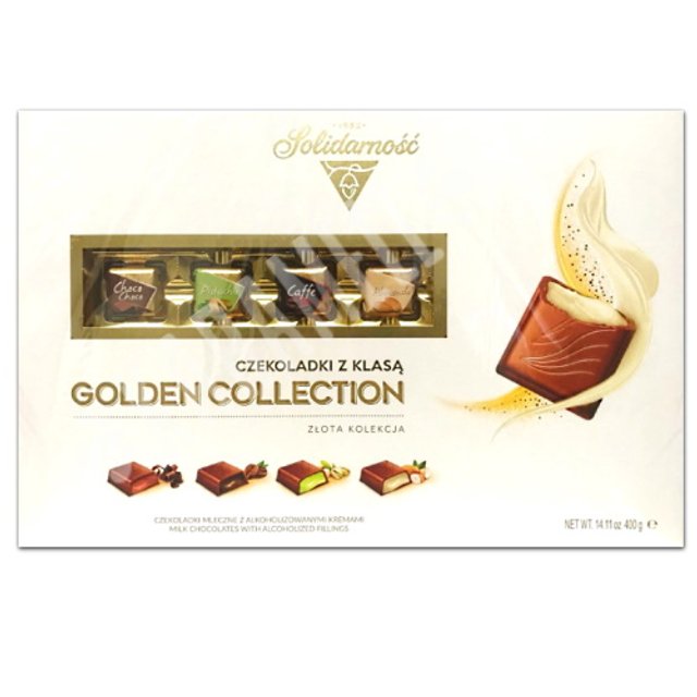 Bombons Chocolate Solidarnosc Golden Collection - Importado Polônia