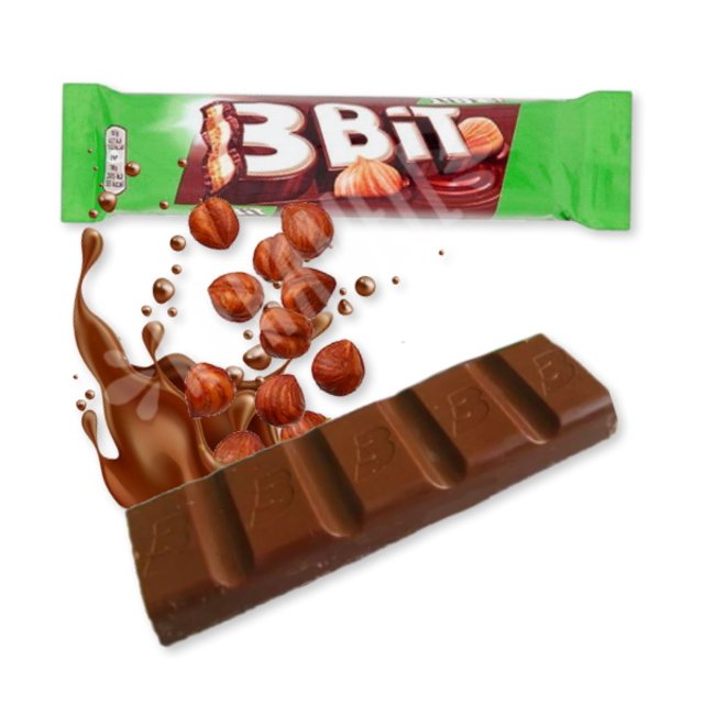 Biscoito 3 Bit Mondelez - Chocolate & Creme Avelãs - Hungria