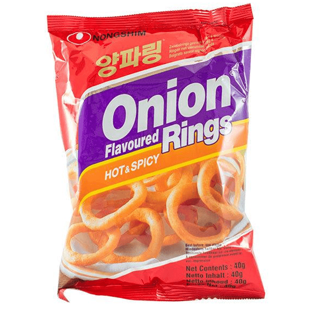Nongshim Onion Rings Hot&Anéis de CebolaCoreia Karamell Store
