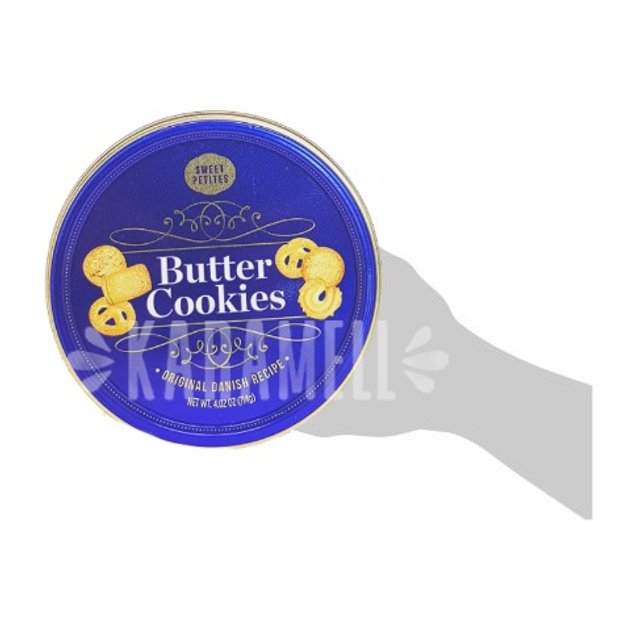 Lata Biscoitos Butter Cookies - Sweet Petites - Importado Sérvia