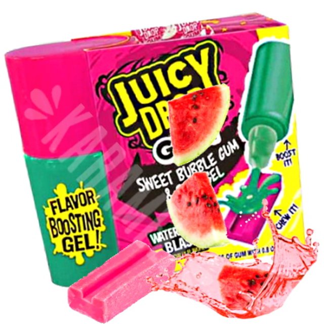 Chiclete Juicy Drop Bubble Gum - Watermelon Blast - Importado