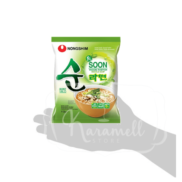 Lamen Vegetariano Nongshim Soon Veggie Ramyun - ATACADO 12X - Importado