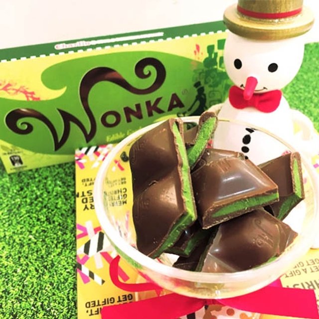 Wonka Chocolate Recheado Com Creme de Chá verde ( Raríssimo - Edição Especial ) - Fantástica Fábrica de Chocolates - Importado