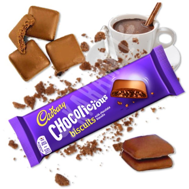 Chocolicious Biscuit Cadbury - Biscoito com Chocolate - Inglaterra