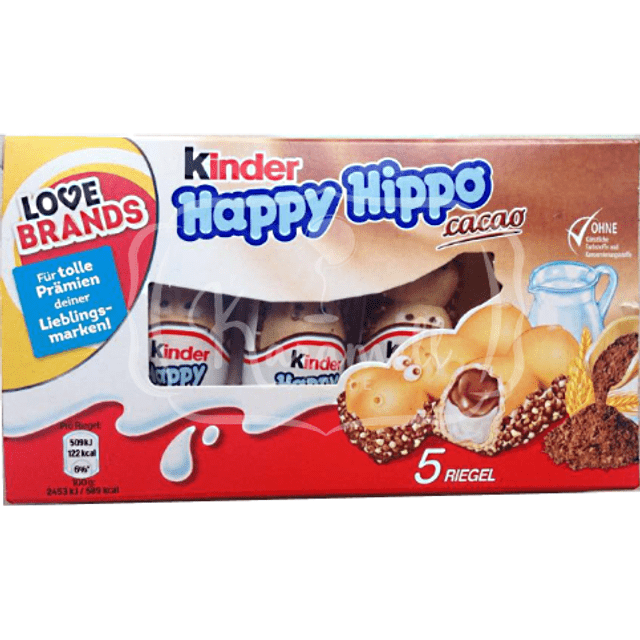 Kinder Happy Hippo - 5 Unidades - Chocolate Importado da Alemanhã
