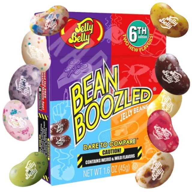 Desafio Jelly Belly BEAN BOOZLED - Sabores estranhos 45g - Importado