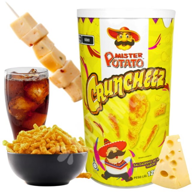 Salgadinho Mister Potato Cruncheez Sabor Queijo - Importado Malásia