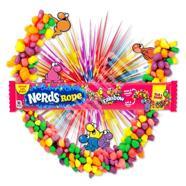 Wonka Nerds Rope Rainbow - Importado dos Estados Unidos
