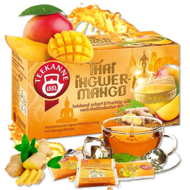 Chá Thai Ingwer Mango - Teekanne - Importado Alemanha