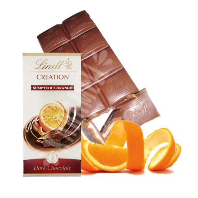 Chocolate Lindt Creation Sumptuous Orange Dark - Importado da França