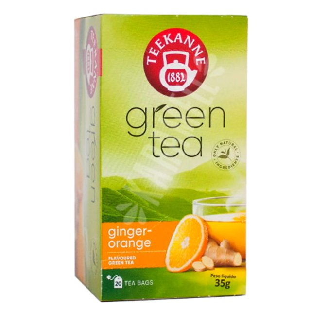 Chá Verde com Gengibre e Laranja - Teekanne - Importado Alemanha