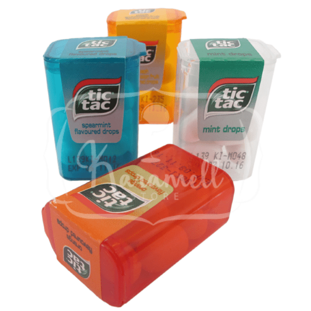 Tic Tac Baby - Kit 4 Mini Caixinhas - 4 Sabores - Importado Luxemburgo