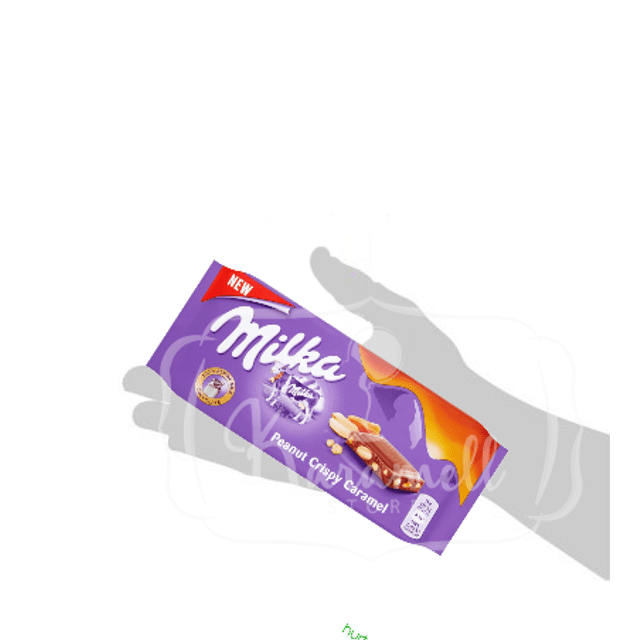 Milka Peanut Crispy Caramel - Chocolate, Amendoim e Caramelo Importado