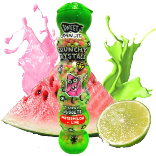 Balas Tangy Crunchy Crystals Watermelon Lime - Importado
