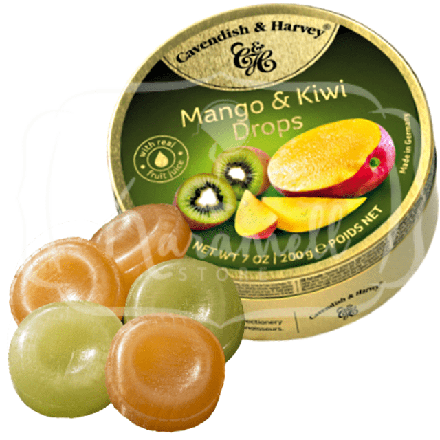 Balas de Mango & Kiwi da Cavendish & Harvey - Importada da Alemanha