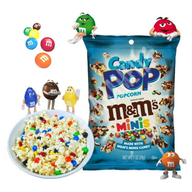 Candy Pop Popcorn sabor M&M's - Importado EUA