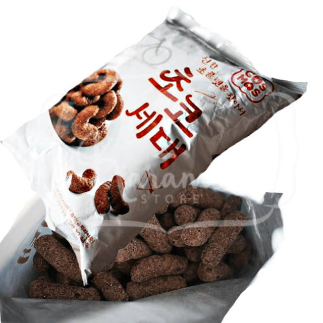 Salgadinho sabor Chocolate Cosmos Choco Corn - Importado da Coréia