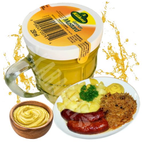 Traditional German Mustard Kühne Mostarda Meio Picante Alemanha