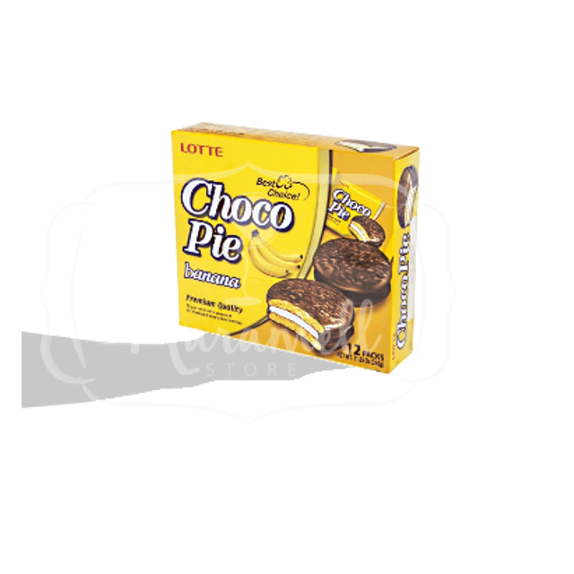 Lotte Choco Pie Banana - Premium Quality - Importado da Coreia