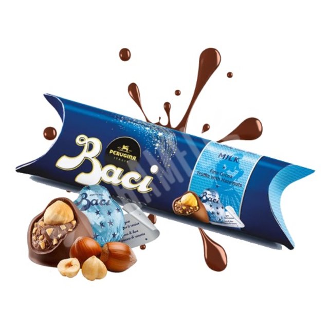 Bombons de chocolate ao leite com Recheio de Avelã - Baci - Itália