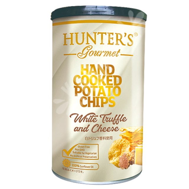Hand Cooked Potato Chips White Truffle & Cheese Hunter`s Snack Dubai  