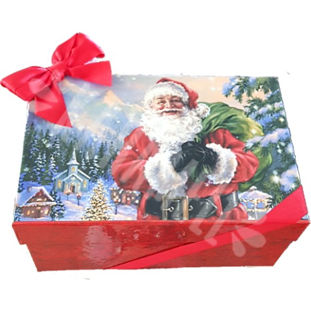 Bombons de Chocolate Recheados - Caixa Papai Noel - Itália