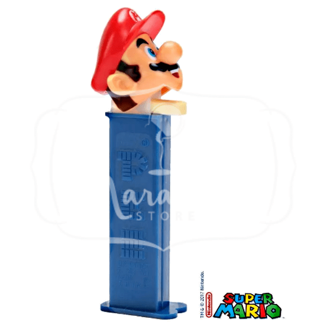 Pastilhas PEZ Super Mario - Pastilhas + Dispenser - Importado Hungria