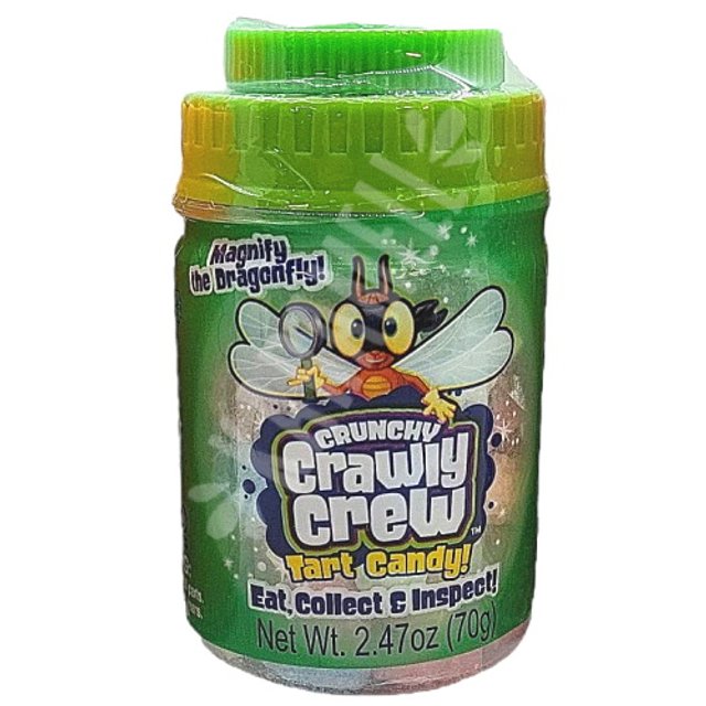 Balas Crunchy Crawly Crew Frutas Pote Verde Kidsmania - Importado