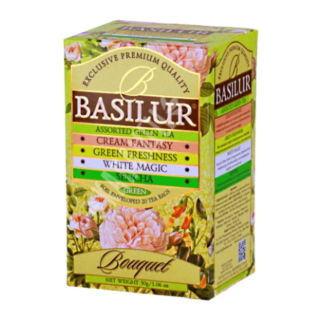 Chá Basilur - Bouquet Assorted Green Tea - Importado Sri Lanka