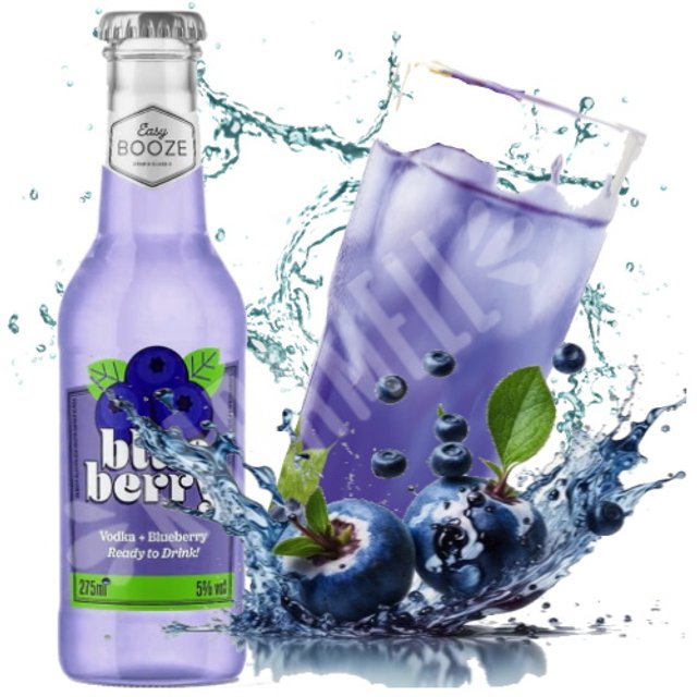  Bebida Drink Vodca e Blueberry - Easy Booze 